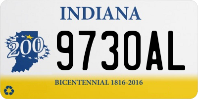 IN license plate 973OAL