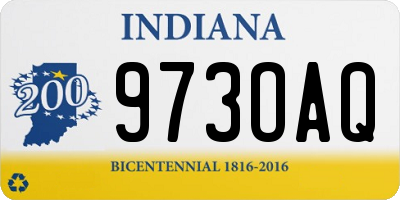 IN license plate 973OAQ