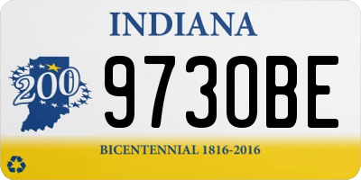 IN license plate 973OBE