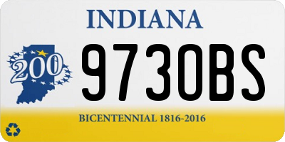 IN license plate 973OBS