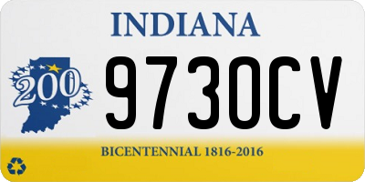 IN license plate 973OCV