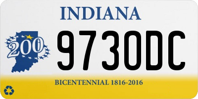 IN license plate 973ODC