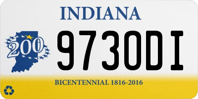 IN license plate 973ODI