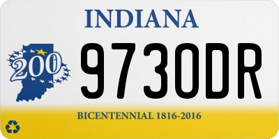 IN license plate 973ODR
