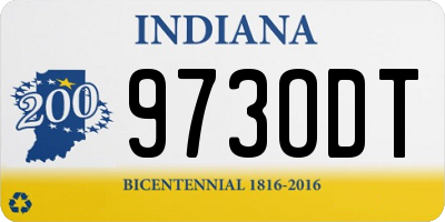 IN license plate 973ODT