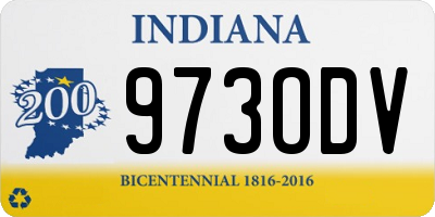 IN license plate 973ODV