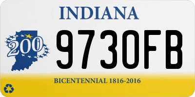 IN license plate 973OFB