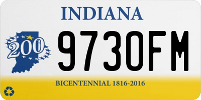 IN license plate 973OFM