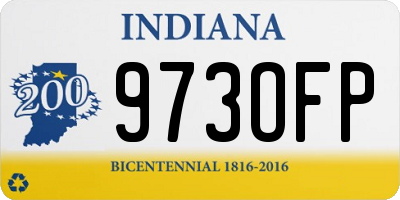 IN license plate 973OFP