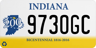 IN license plate 973OGC