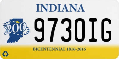 IN license plate 973OIG