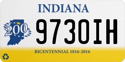 IN license plate 973OIH