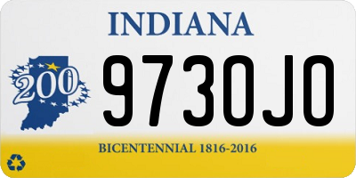 IN license plate 973OJO