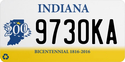 IN license plate 973OKA
