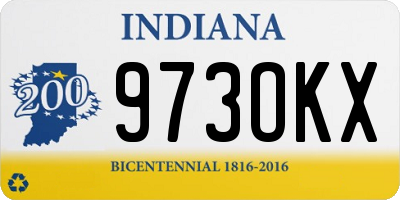 IN license plate 973OKX
