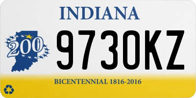 IN license plate 973OKZ