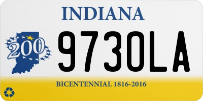 IN license plate 973OLA