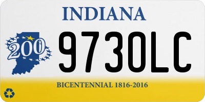 IN license plate 973OLC