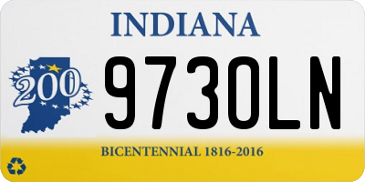 IN license plate 973OLN