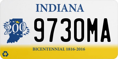 IN license plate 973OMA