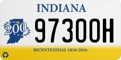 IN license plate 973OOH