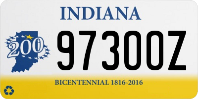 IN license plate 973OOZ