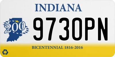 IN license plate 973OPN
