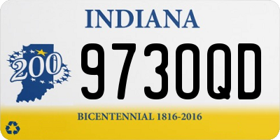 IN license plate 973OQD