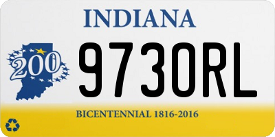 IN license plate 973ORL