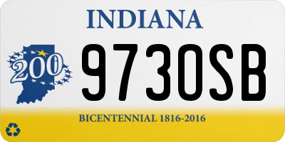 IN license plate 973OSB