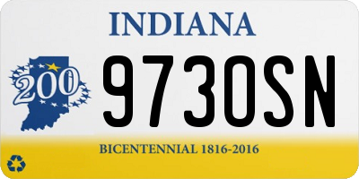IN license plate 973OSN