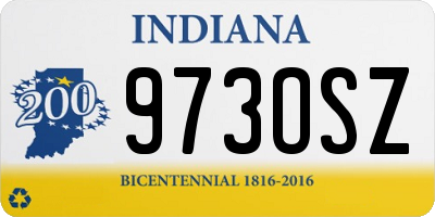 IN license plate 973OSZ