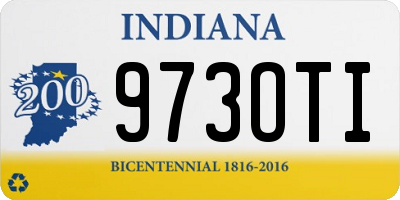 IN license plate 973OTI