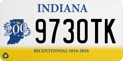 IN license plate 973OTK