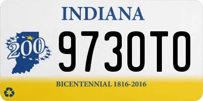 IN license plate 973OTO