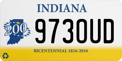 IN license plate 973OUD