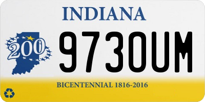 IN license plate 973OUM