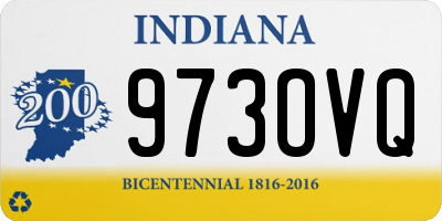 IN license plate 973OVQ