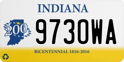 IN license plate 973OWA