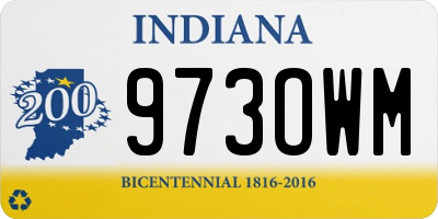 IN license plate 973OWM