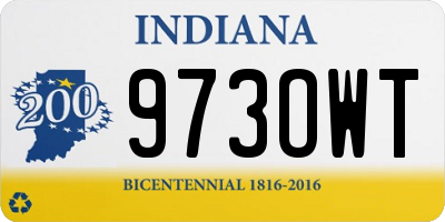 IN license plate 973OWT