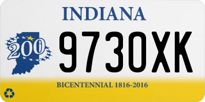 IN license plate 973OXK
