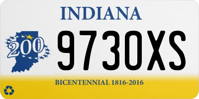 IN license plate 973OXS