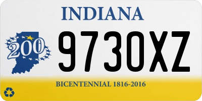 IN license plate 973OXZ