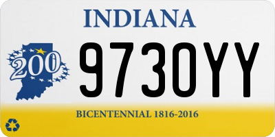 IN license plate 973OYY
