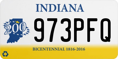 IN license plate 973PFQ