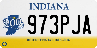 IN license plate 973PJA