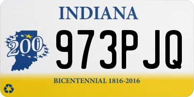IN license plate 973PJQ