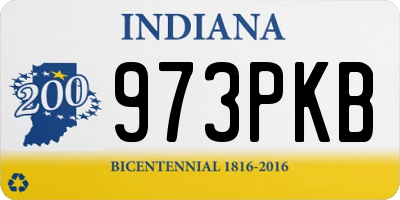 IN license plate 973PKB