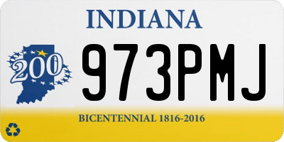 IN license plate 973PMJ